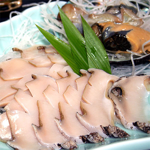 Abalone sashimi