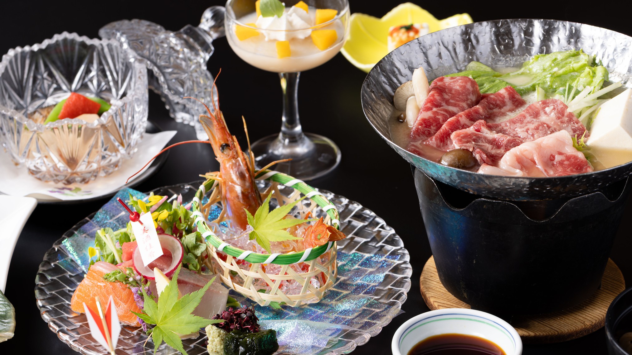 【新春企画】御神渡りを願う氏子衆の祈りー暁初詣体験ー 夕食 旬の和室コース【17：30】