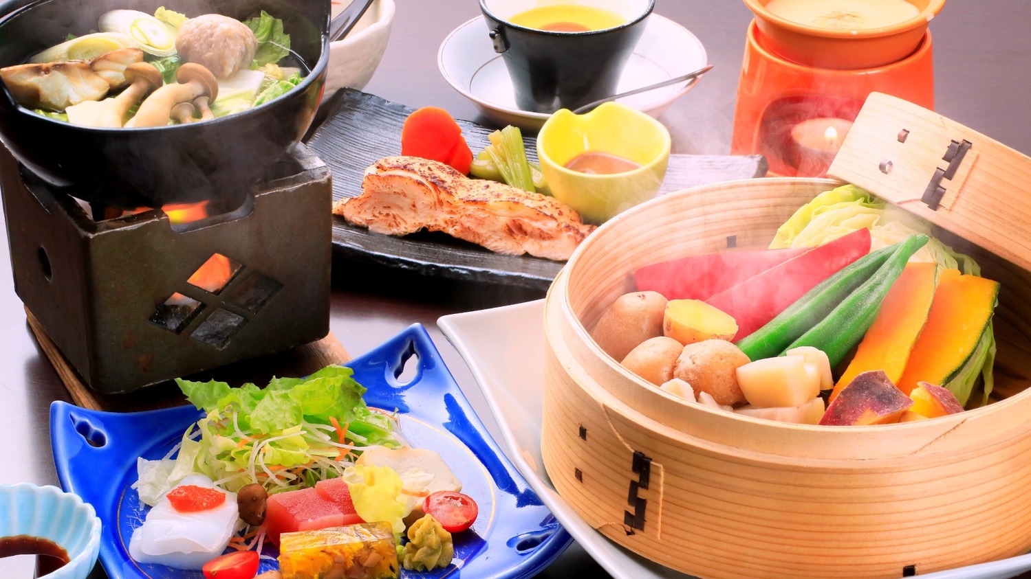 【基本／ライト創作料理】お料理少なめ＆お得にも！ジューシーな若鶏陶板焼きを味わう｜2食付