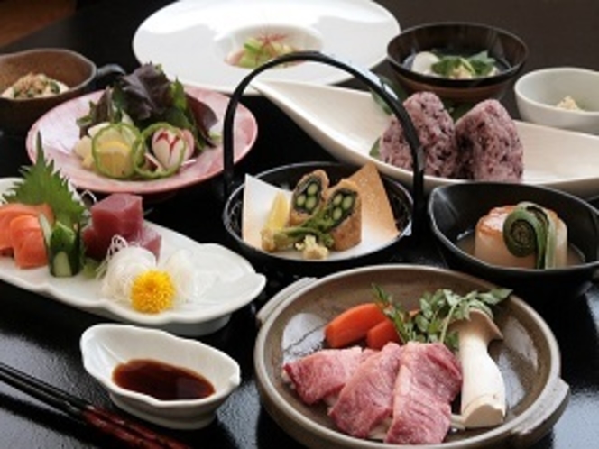 夕食「湯守のごちそう(旧:花巻蔵御膳)」