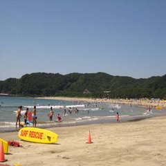 夏の弓ヶ浜海岸　徒歩約８分　