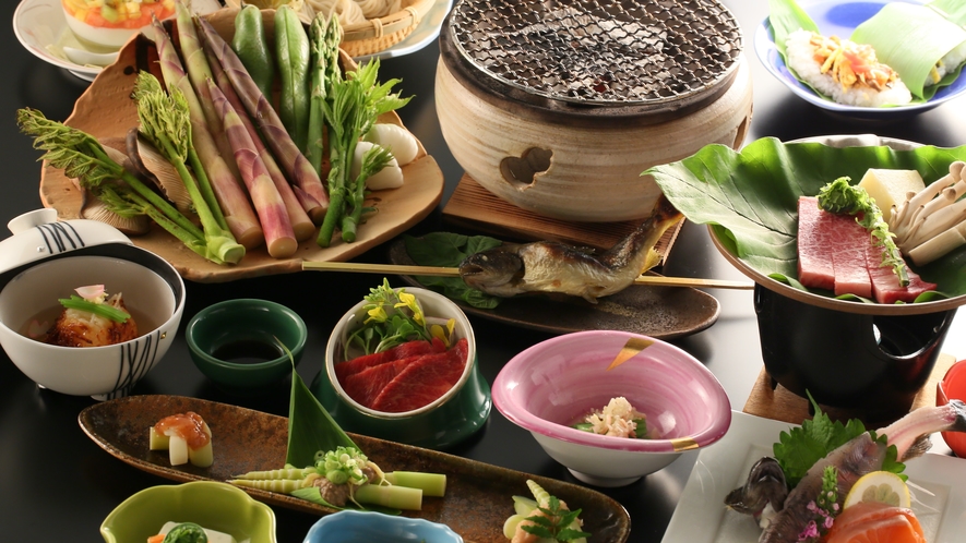 ■「根曲り竹」を使ったお料理は6月中旬から7月にかけてご提供します。