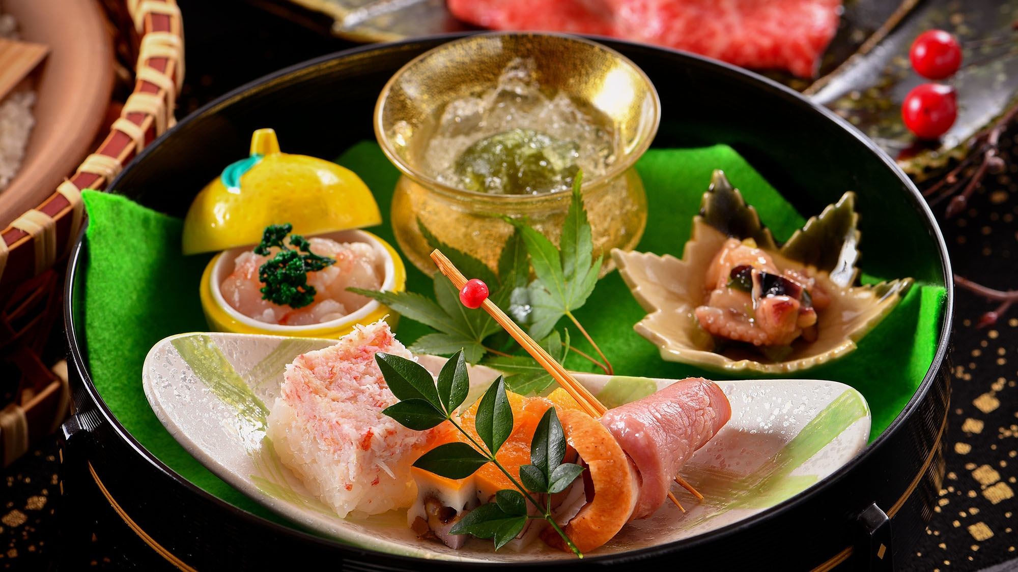 【極みのひとさら‐白山会席】その日だけの“特別”をお届けする、料理長おまかせのお品書き。