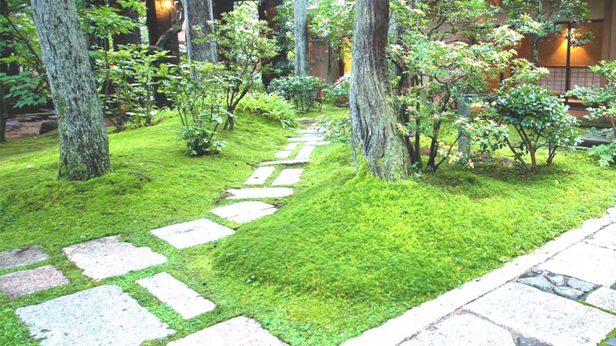 苔が美しい小堀遠州ゆかりの日本庭園