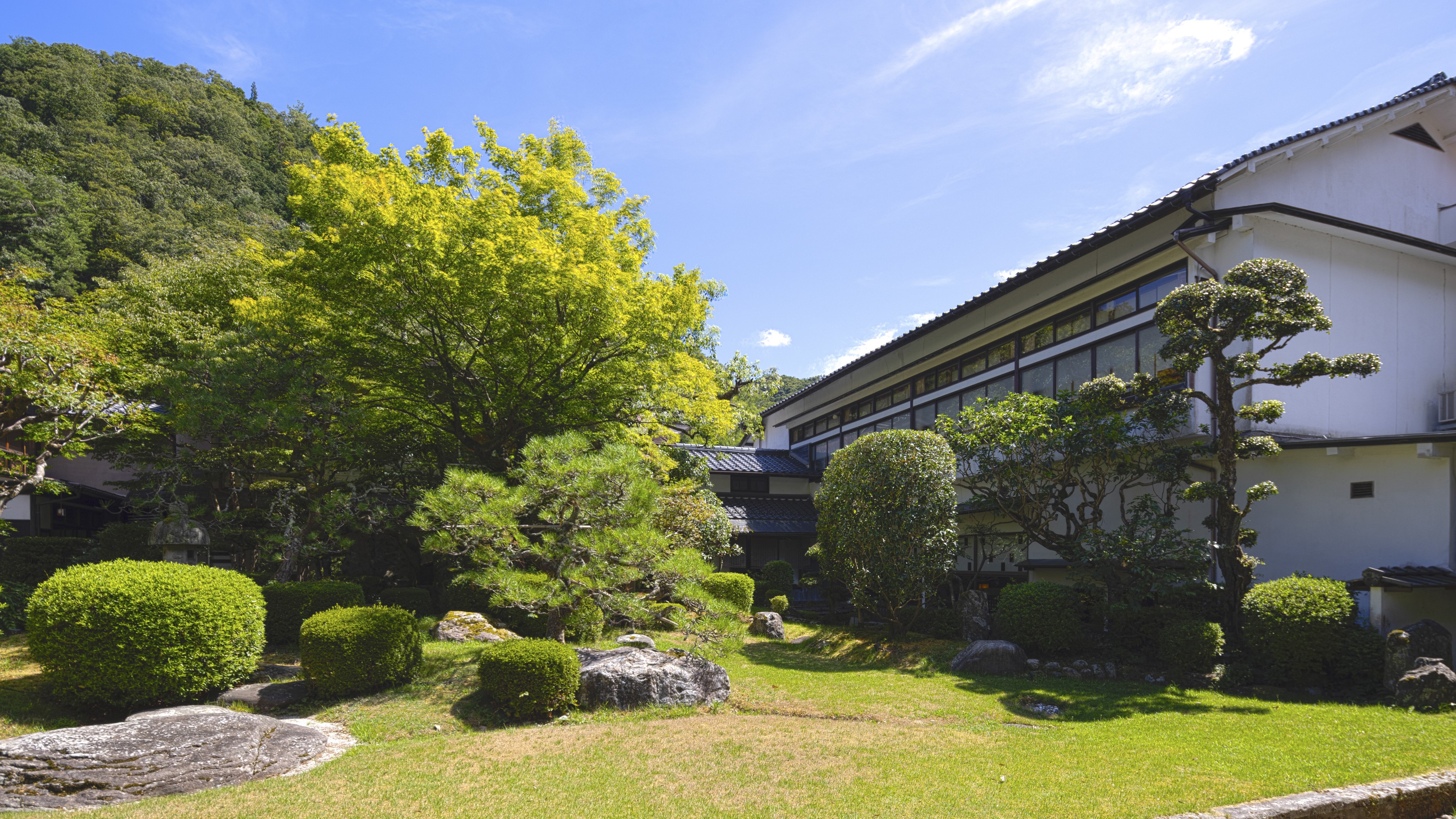 【日本庭園・朝】