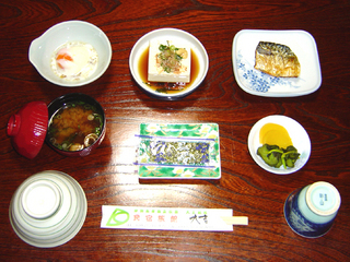 朝食・松プラン以上の・春季〜秋季のセットです。