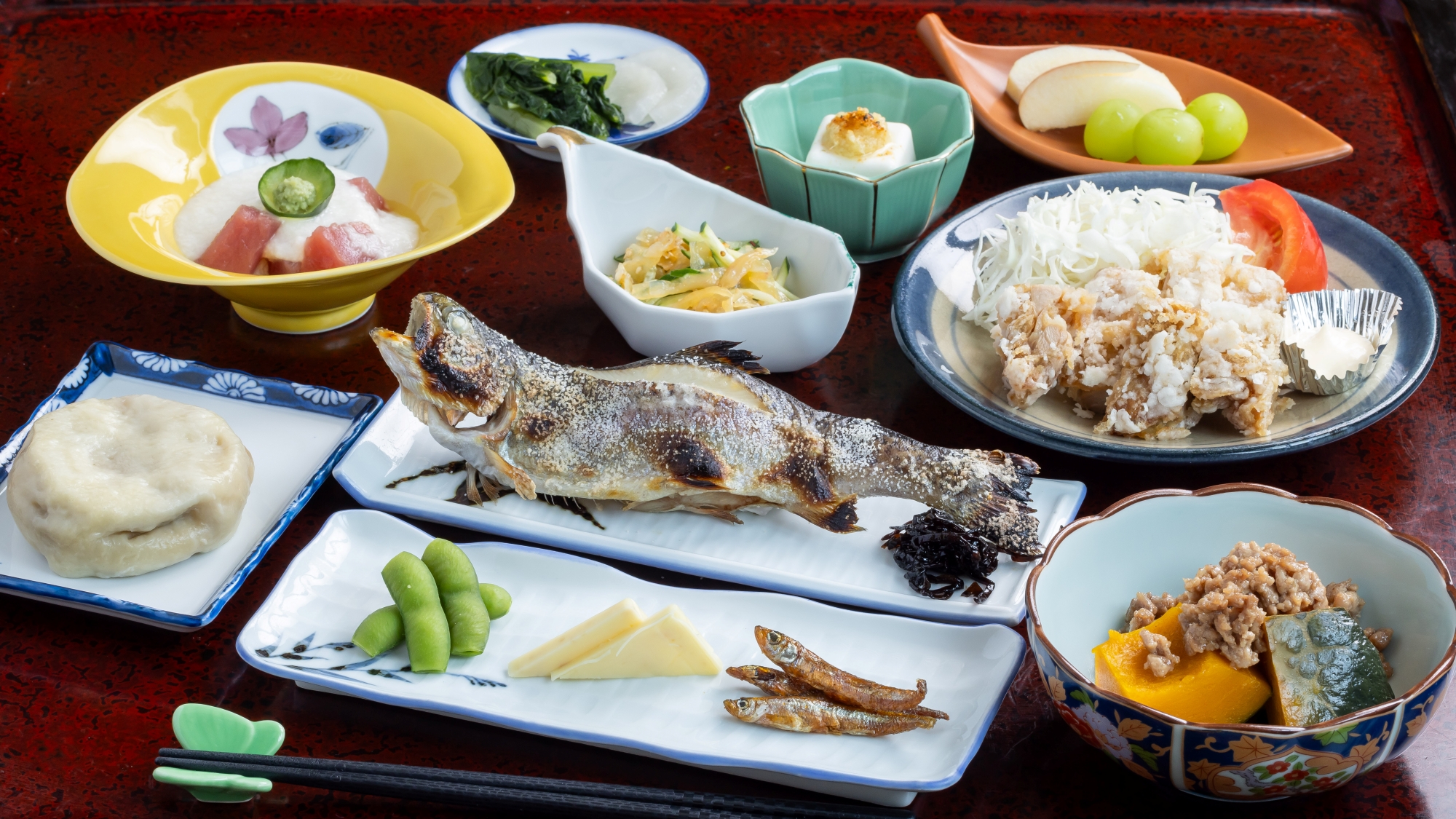 *夕食一例／信州ならではのご夕食をお楽しみください。