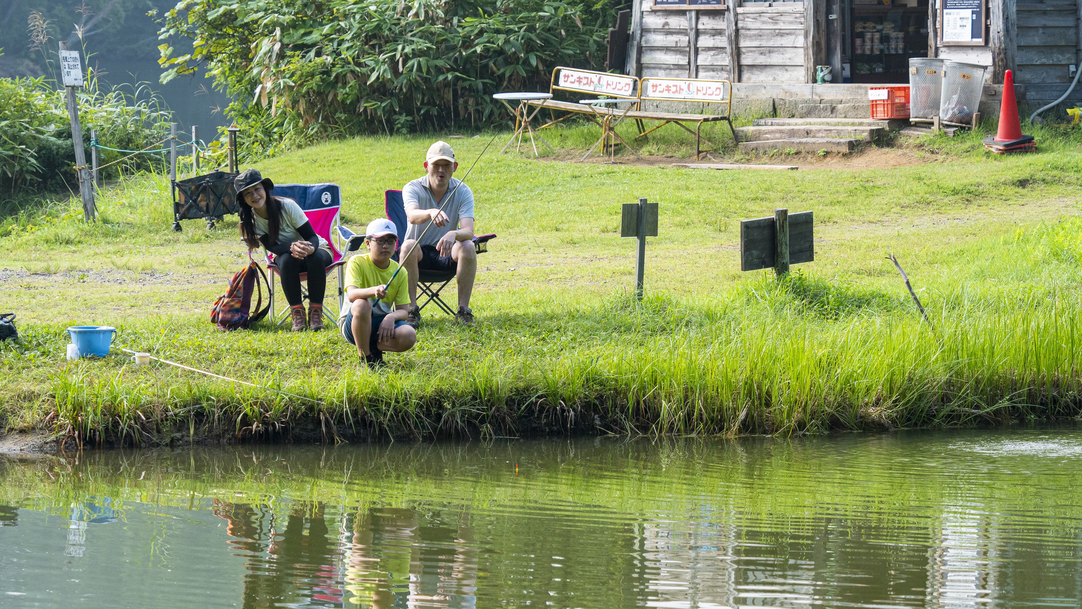 手ぶらで魚釣り