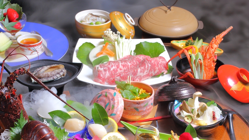 ☆【1泊2食付】南紀の味覚を満喫！伊勢海老+熊野牛+アワビetc質を重視 華兆「かちょう」