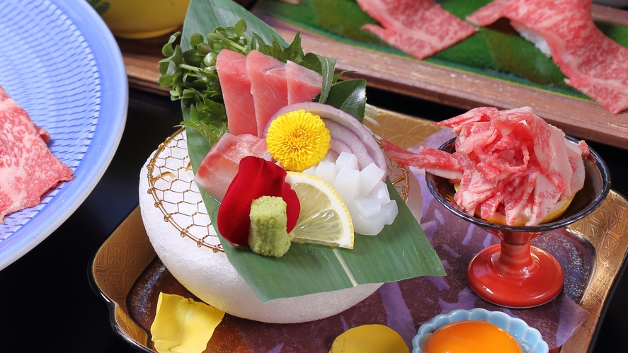 ☆【1泊2食付】わかやま名産！本場の黒毛和牛を堪能できる熊野牛づくし会席 ☆南紀白浜から15分