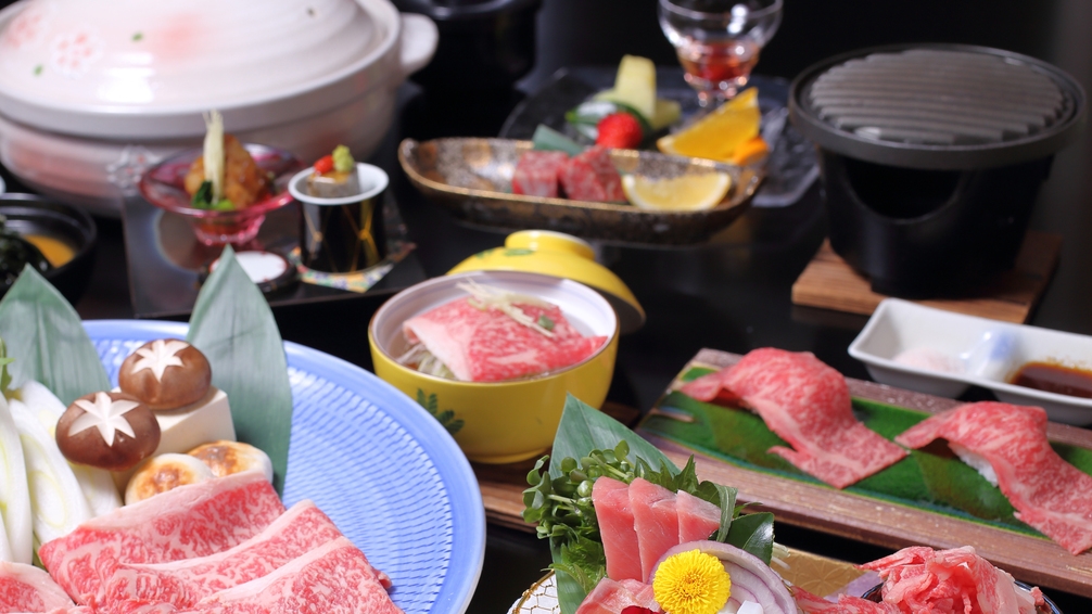 ☆【1泊2食付】わかやま名産！本場の黒毛和牛を堪能できる熊野牛づくし会席 ☆南紀白浜から15分