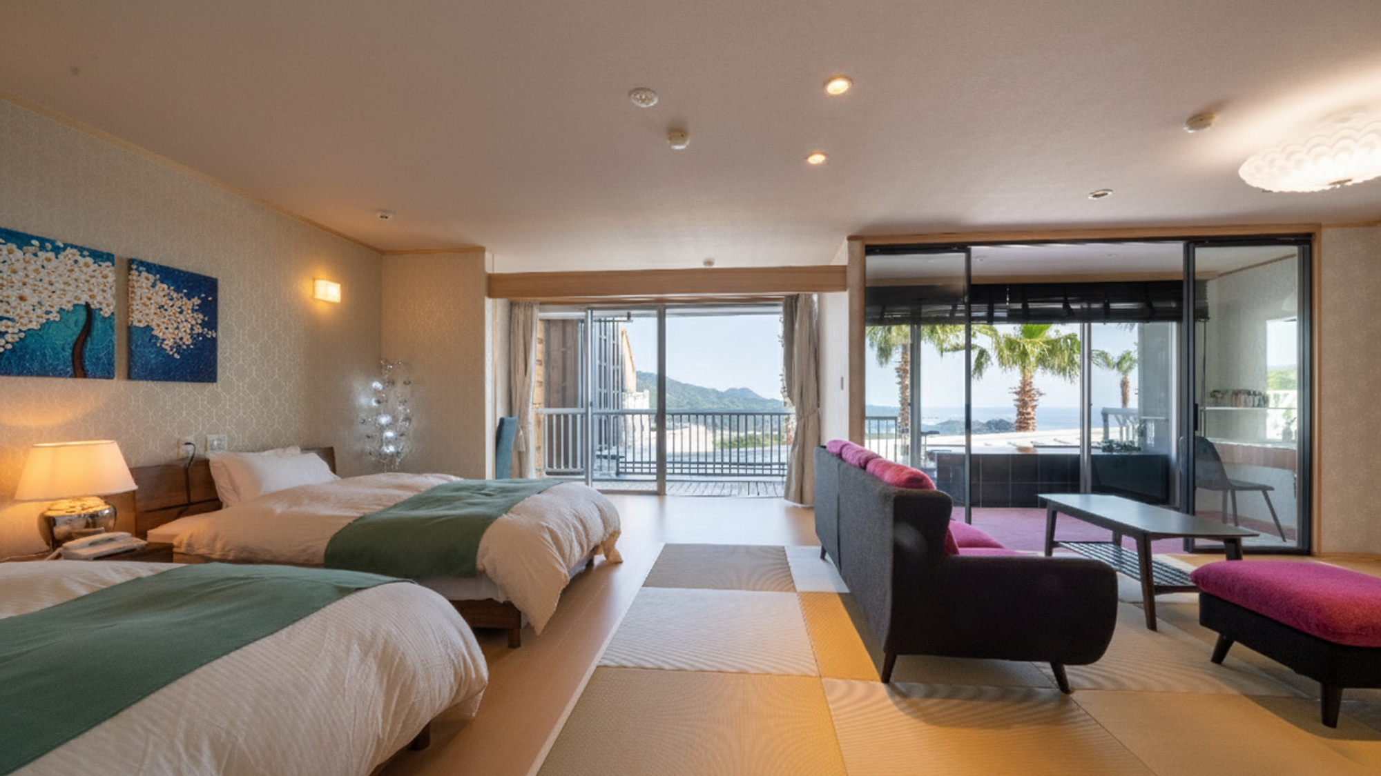 【ペット不可／漁火】温泉露天風呂付き和洋室（バリアフリー）