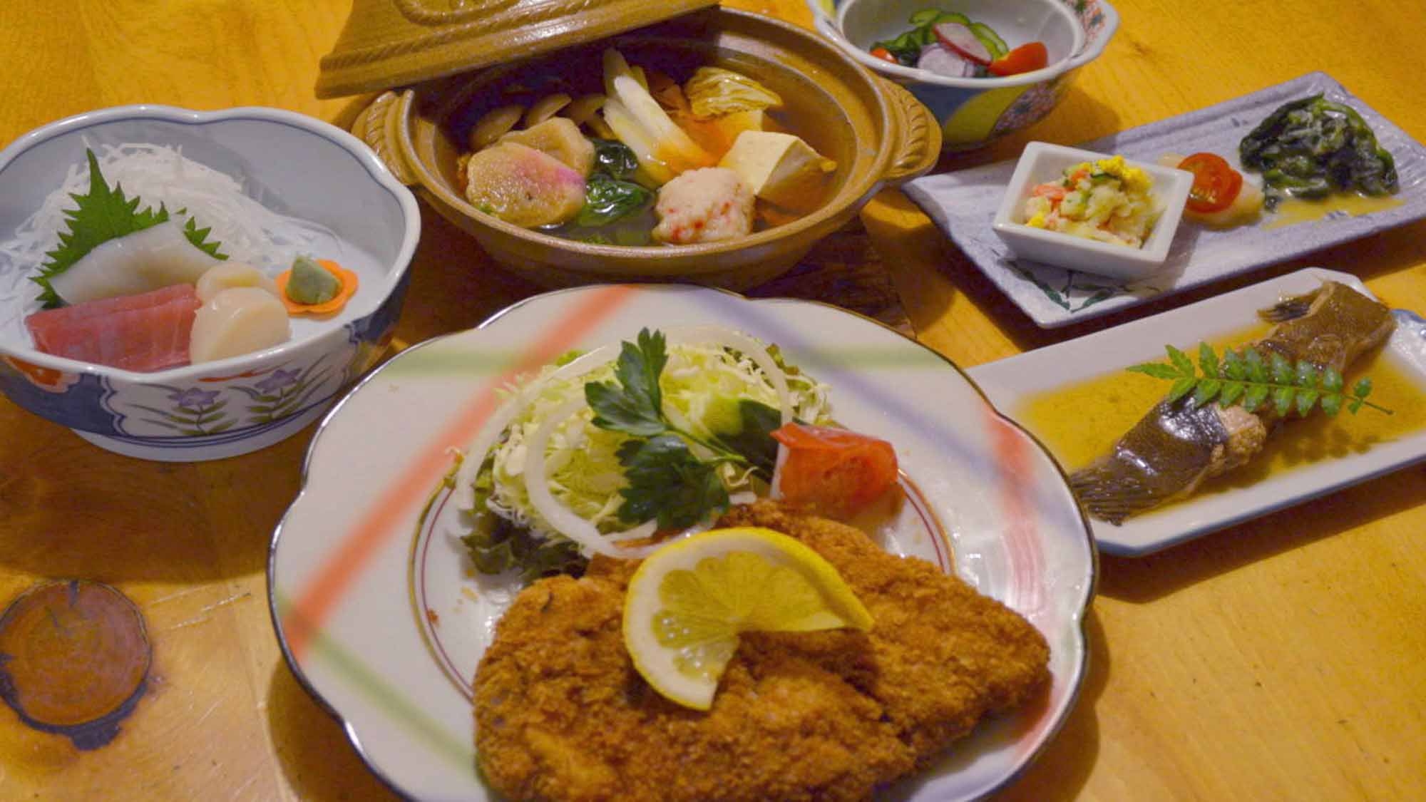 【予約時に大人のみ夕食をチョイス】5種のメインから好きなものを♪北海道ごちそうグルメ旅