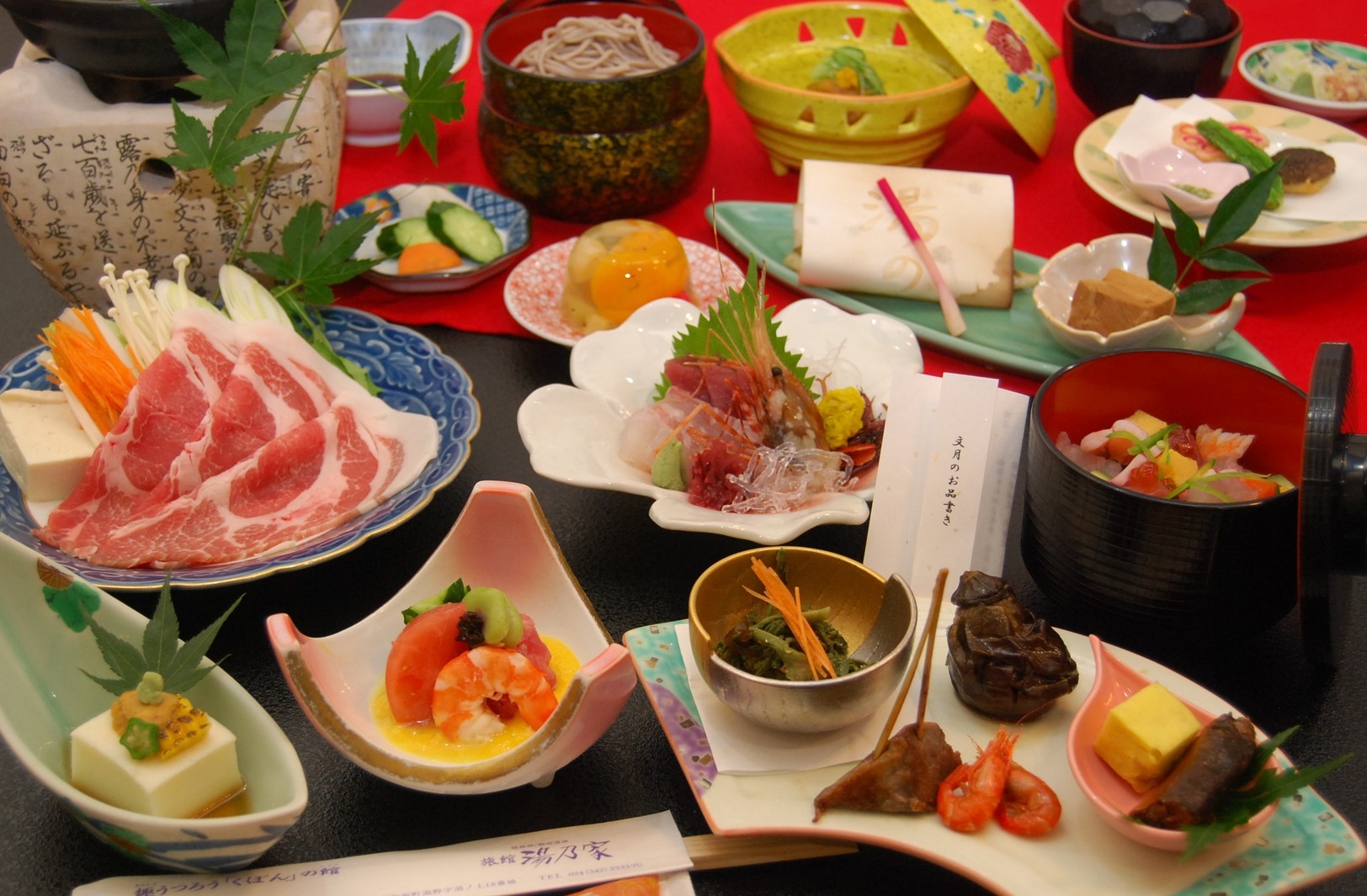 期間限定『豚すき焼き』和会席膳と展望露天風呂を堪能♪◆リーズナブル和食会席◆1泊2食