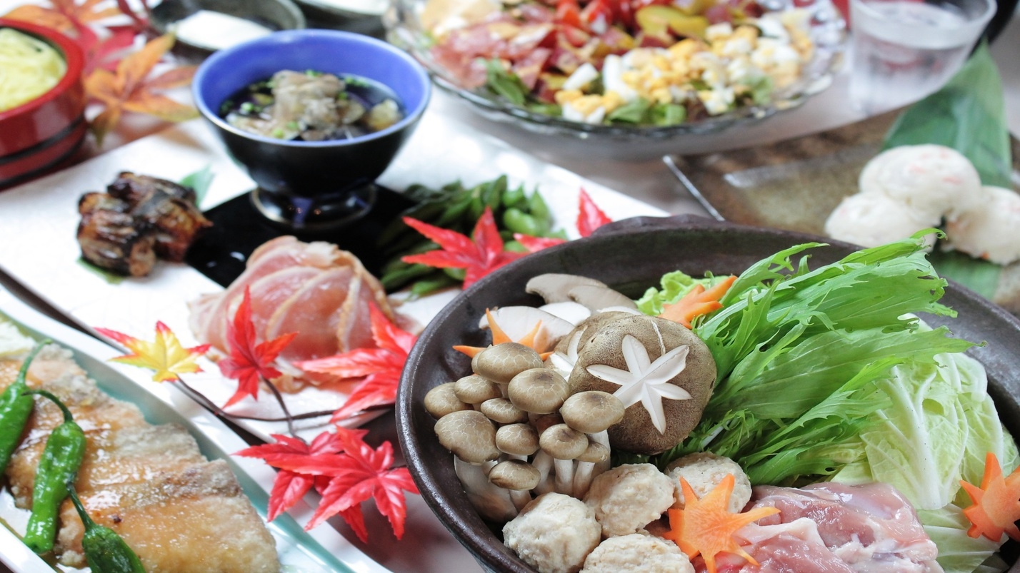 【夕食付】群馬の食材を使用した料理と地酒！天然温泉大浴殿・サウナ完備！