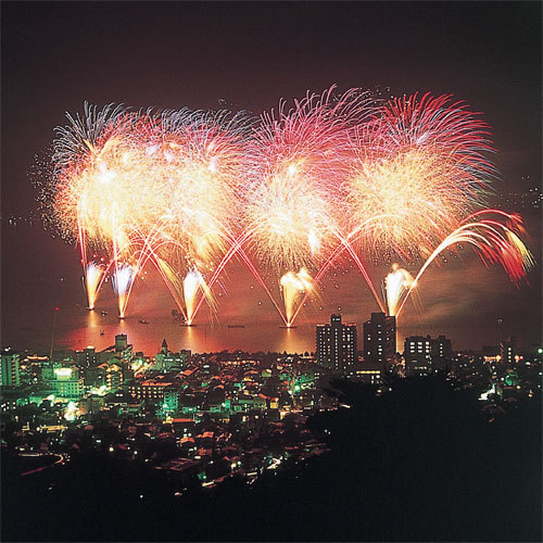 ８月１５日諏訪湖花火大会花火画像１