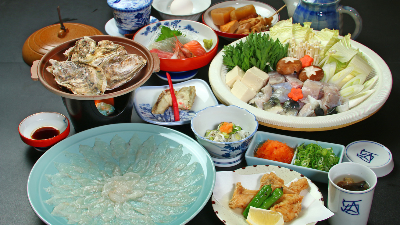 幸福もたらす福（ふぐ）料理★　みんなで食べよう♪《『若狭とらふぐ』満足フルコース》