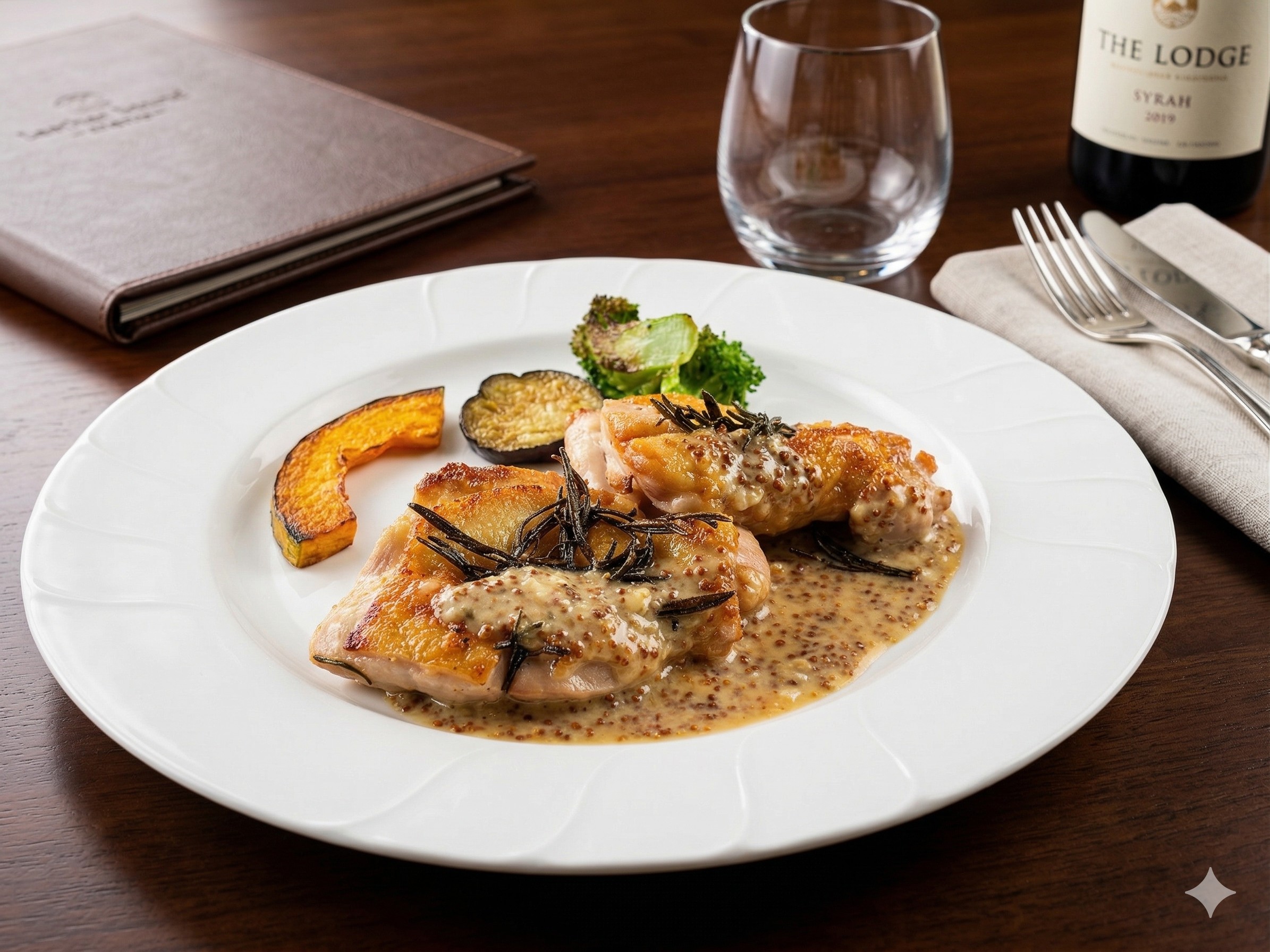 信州鳥のローズマリー焼き