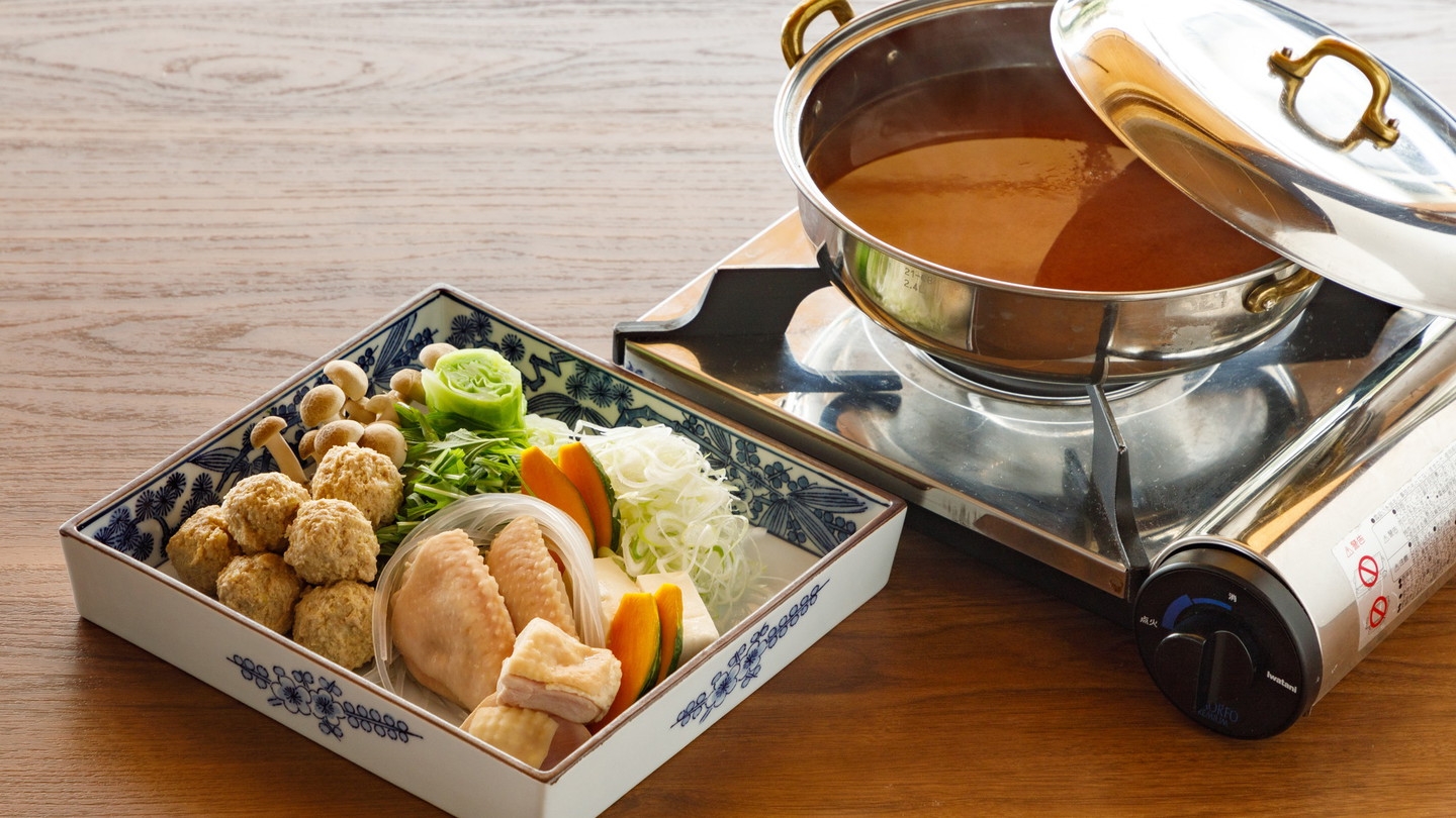 【紅鍋懐石】◆夏季限定◆福井のトマト「越のルビー」と地鶏を味わう◆お部屋食・全室半露天付き