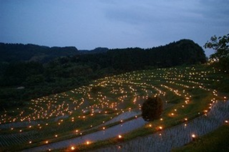 鴨川棚田の夜祭り「大山千枚田」　秋