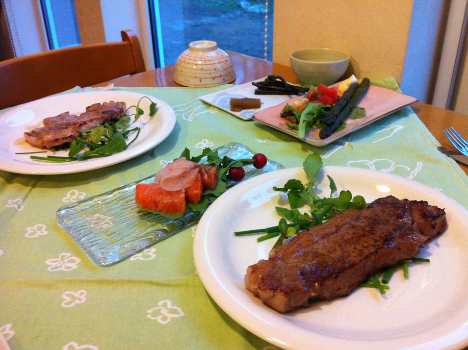 北海道十勝の味！ビーフステーキ膳　朝夕二食付き