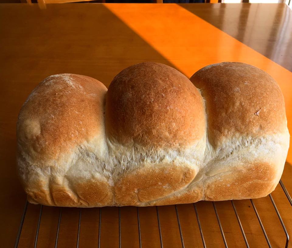 朝食　自家製パン