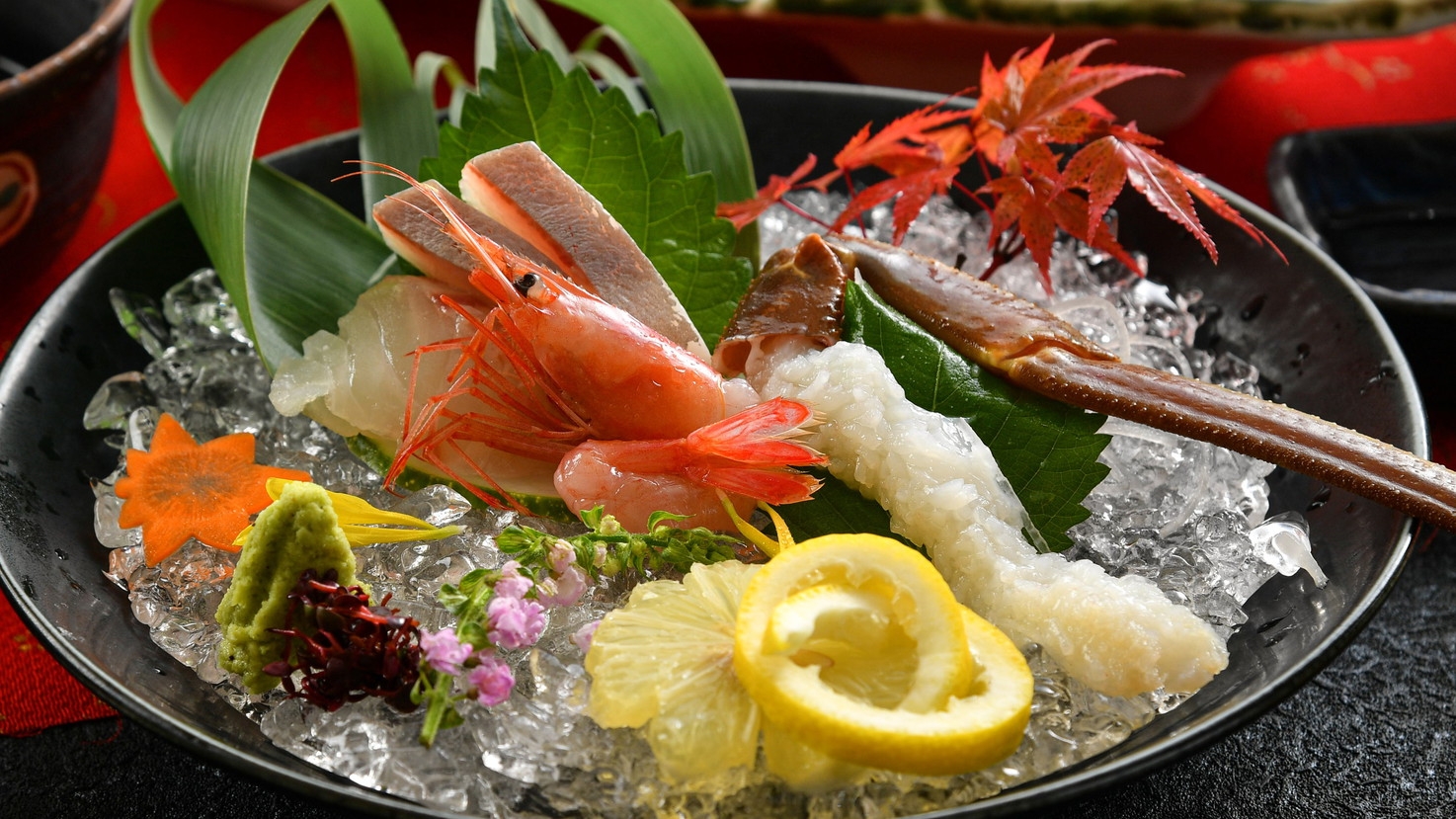 「蟹づくし会席」(蟹2杯相当)焼き蟹・蟹刺し・蟹鍋…ずわい蟹を使ったこだわりの蟹づくし会席プラン！