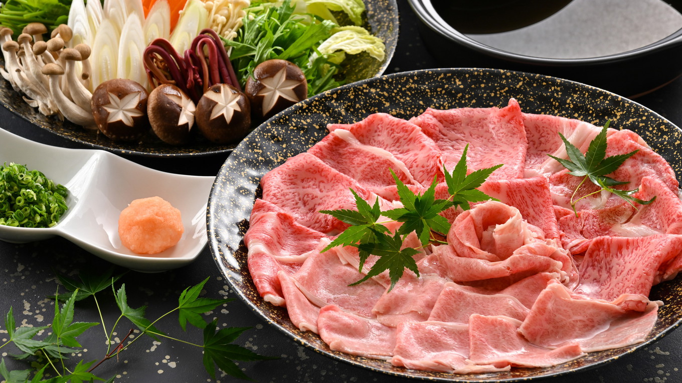 【特典付き】能登牛しゃぶしゃぶと舟盛付き会席〜５つのおもてなし付きプラン♪