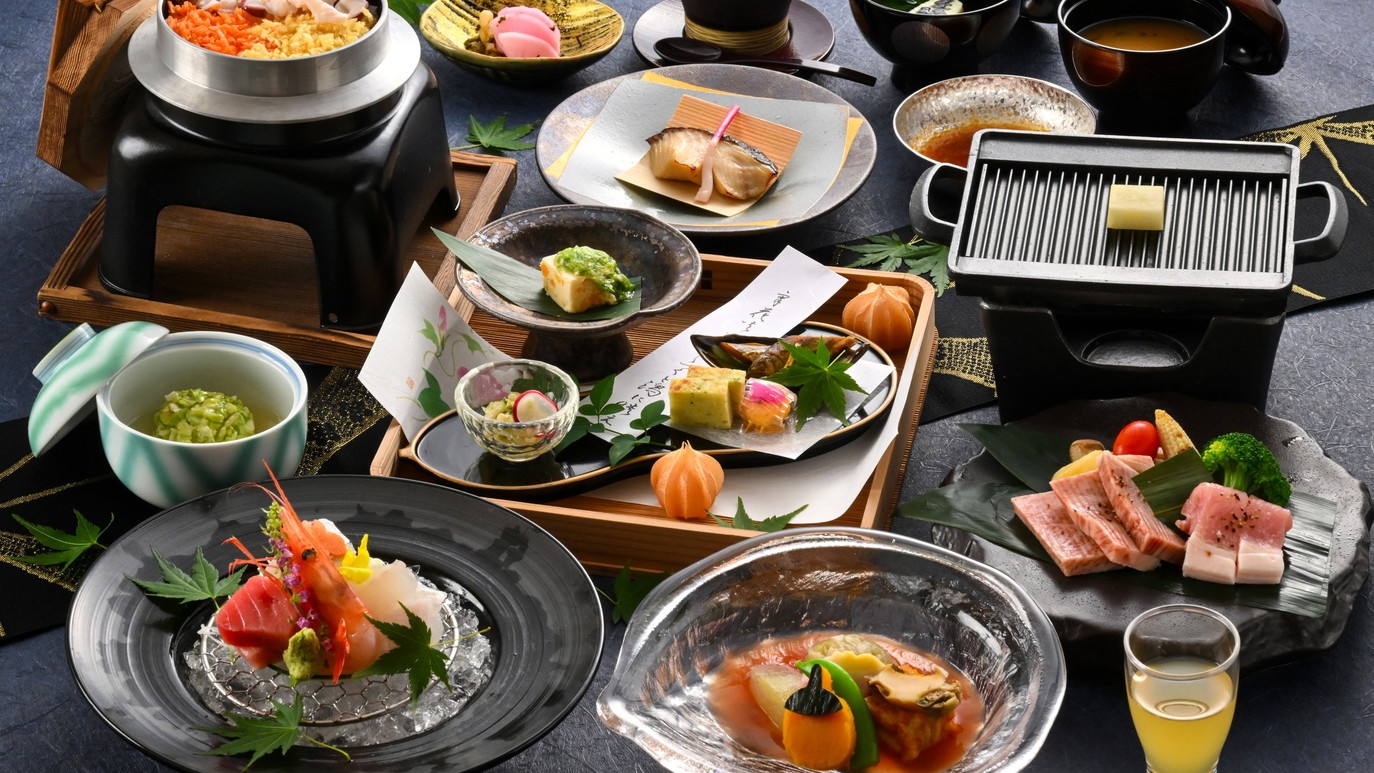 【2食付きプラン-グレードアップ会席-】旬の地産地消を味わう加賀・能登の会席