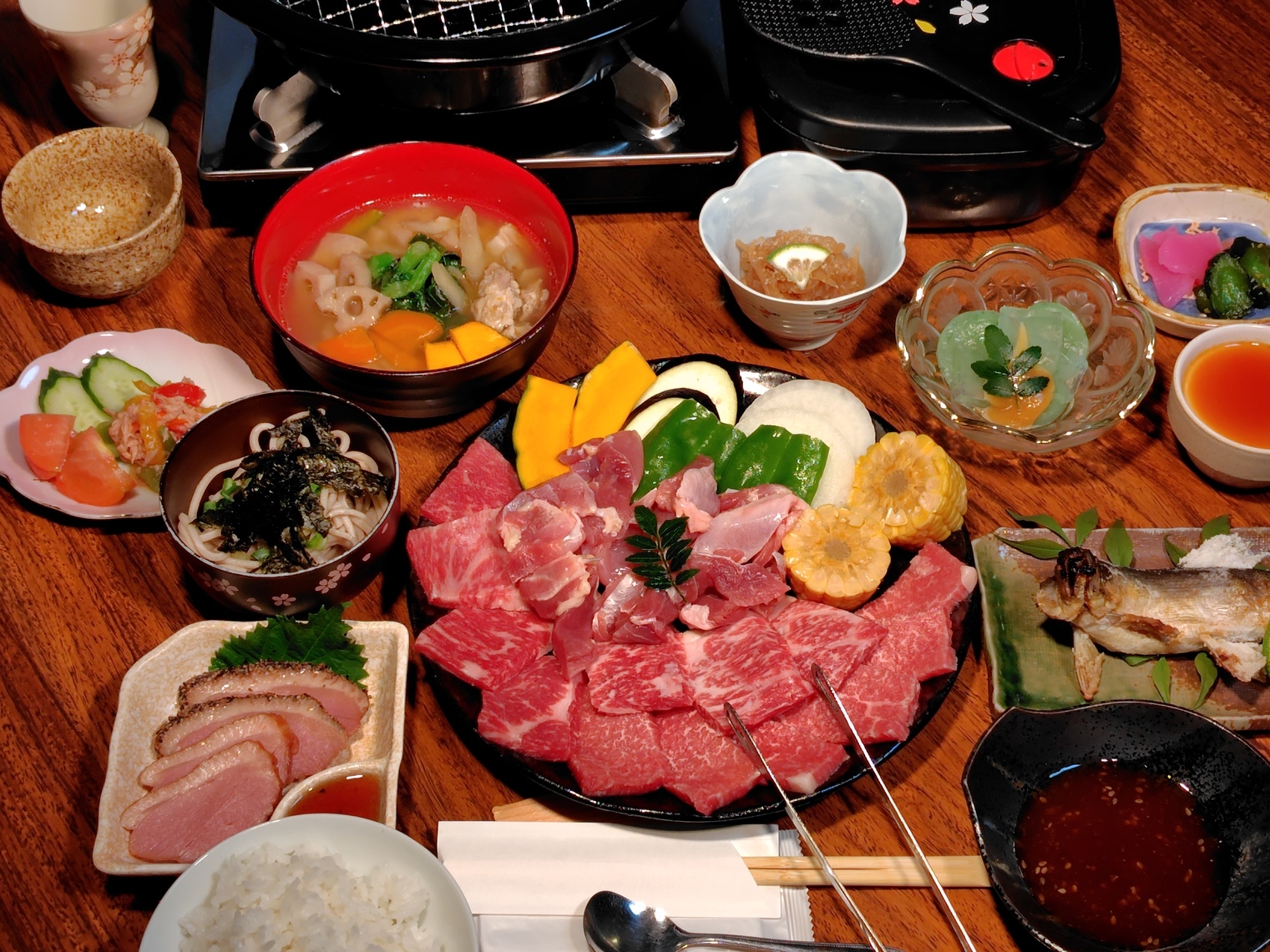 家族歓迎和室でゆっくりプラン　豊後牛・地鶏コース