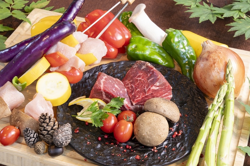 【1泊3食】グランピングでランチバーベキュー！ご夕食はビュッフェ食べ放題（ご出発日ランチ）