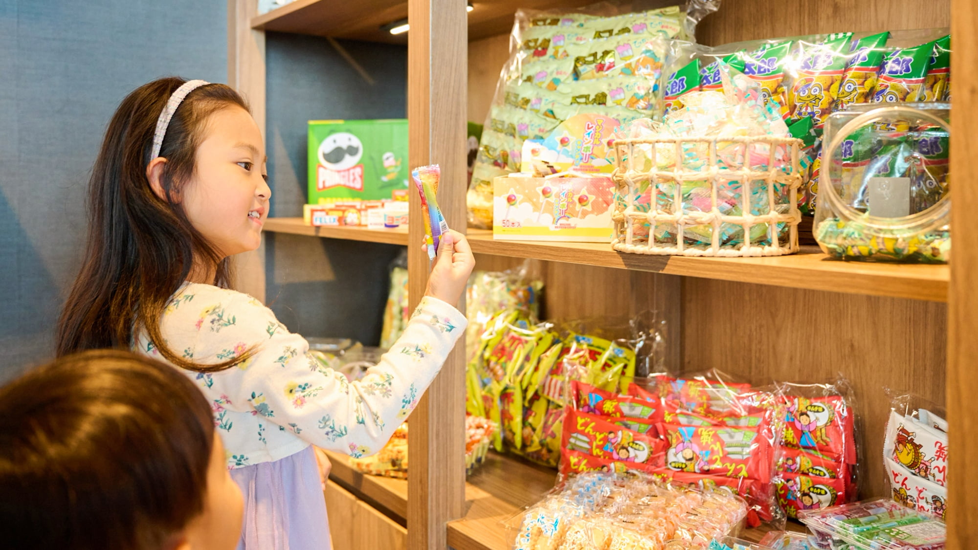 お子様はもちろん大人もワクワク♪「アメニティーコーナー」