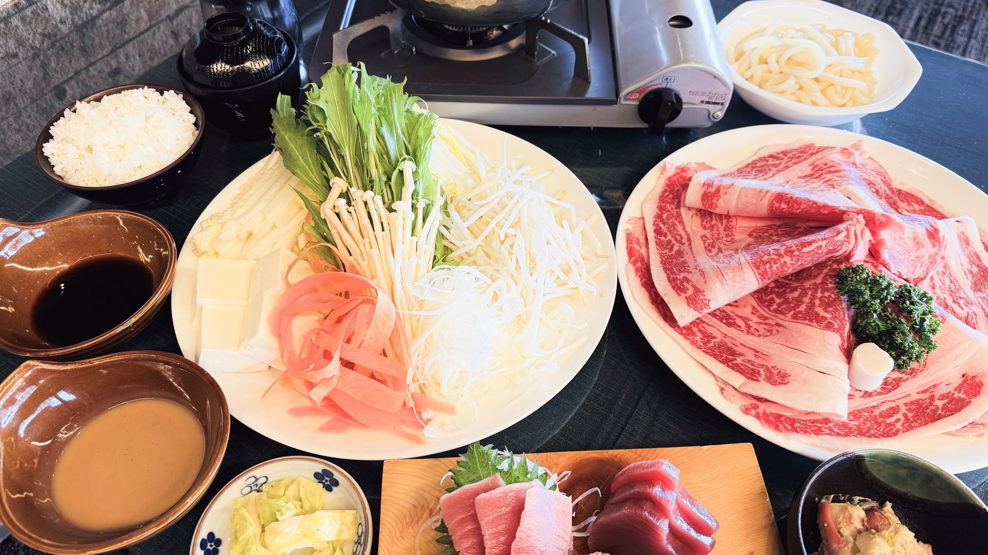 【2食付】メインは国産牛を使った牛しゃぶしゃぶコース！ゴルフ利用の方はもちろんビジネスにも♪