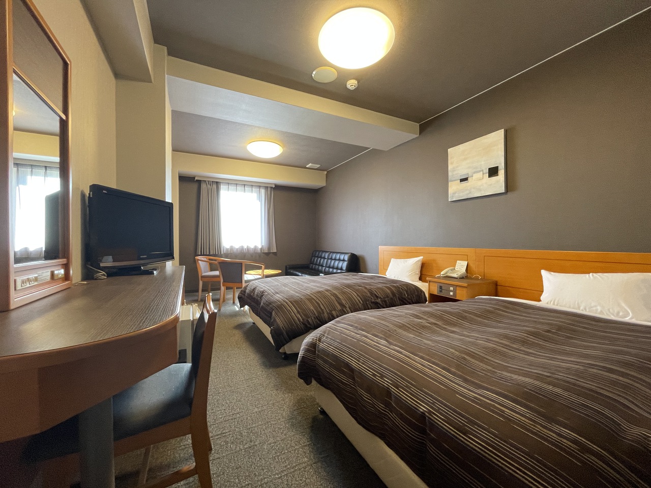 ツインルーム　お一人様でもご利用頂けます