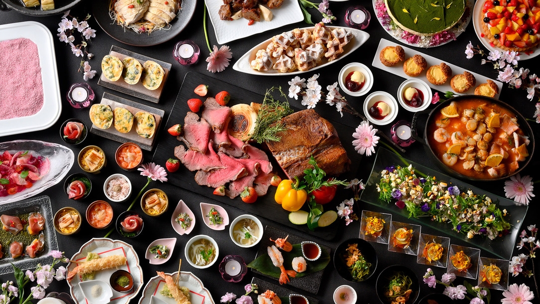 ≪夕・朝食付き≫「春のディナービュッフェ」ステイ