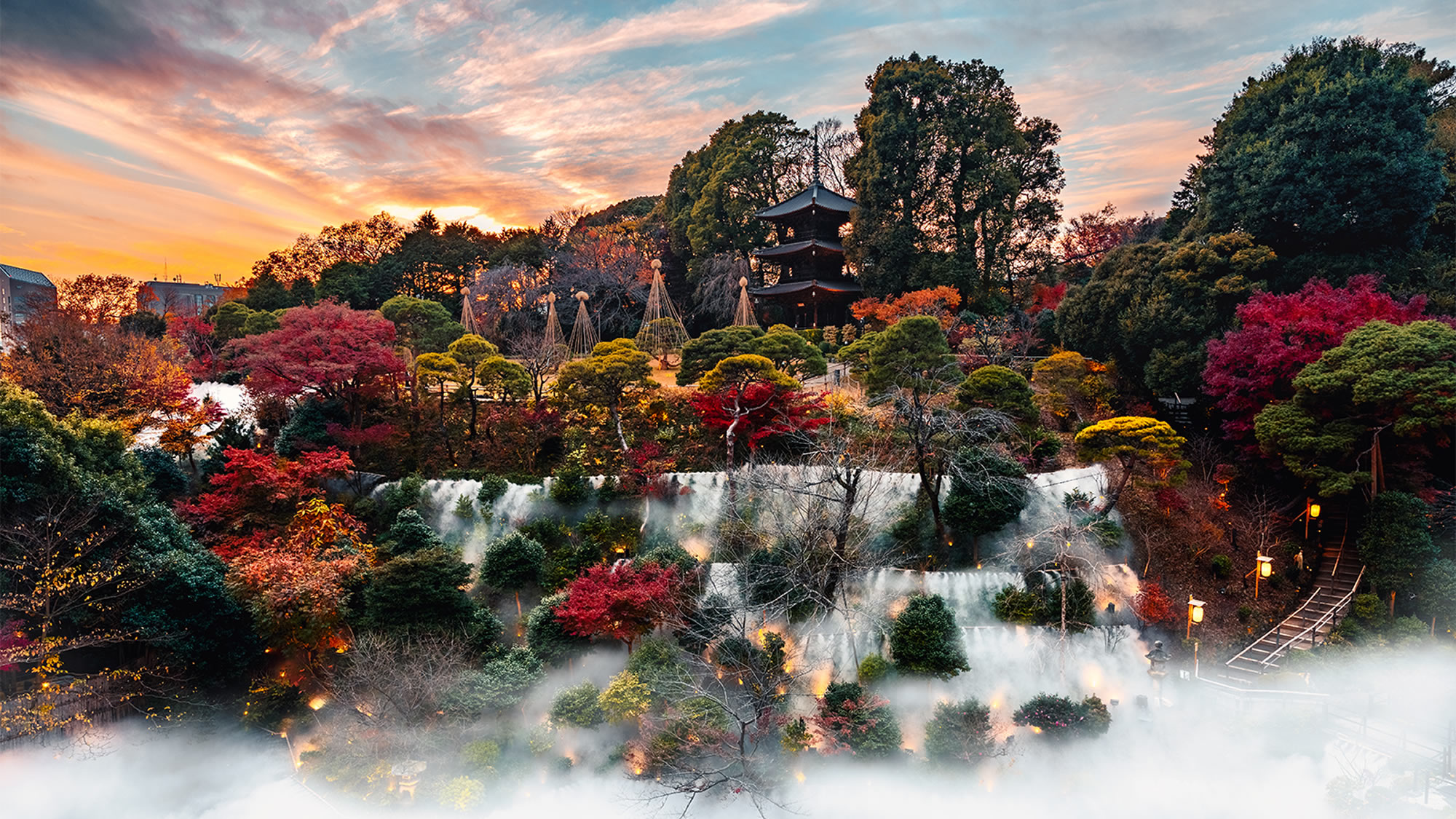 秋の庭園