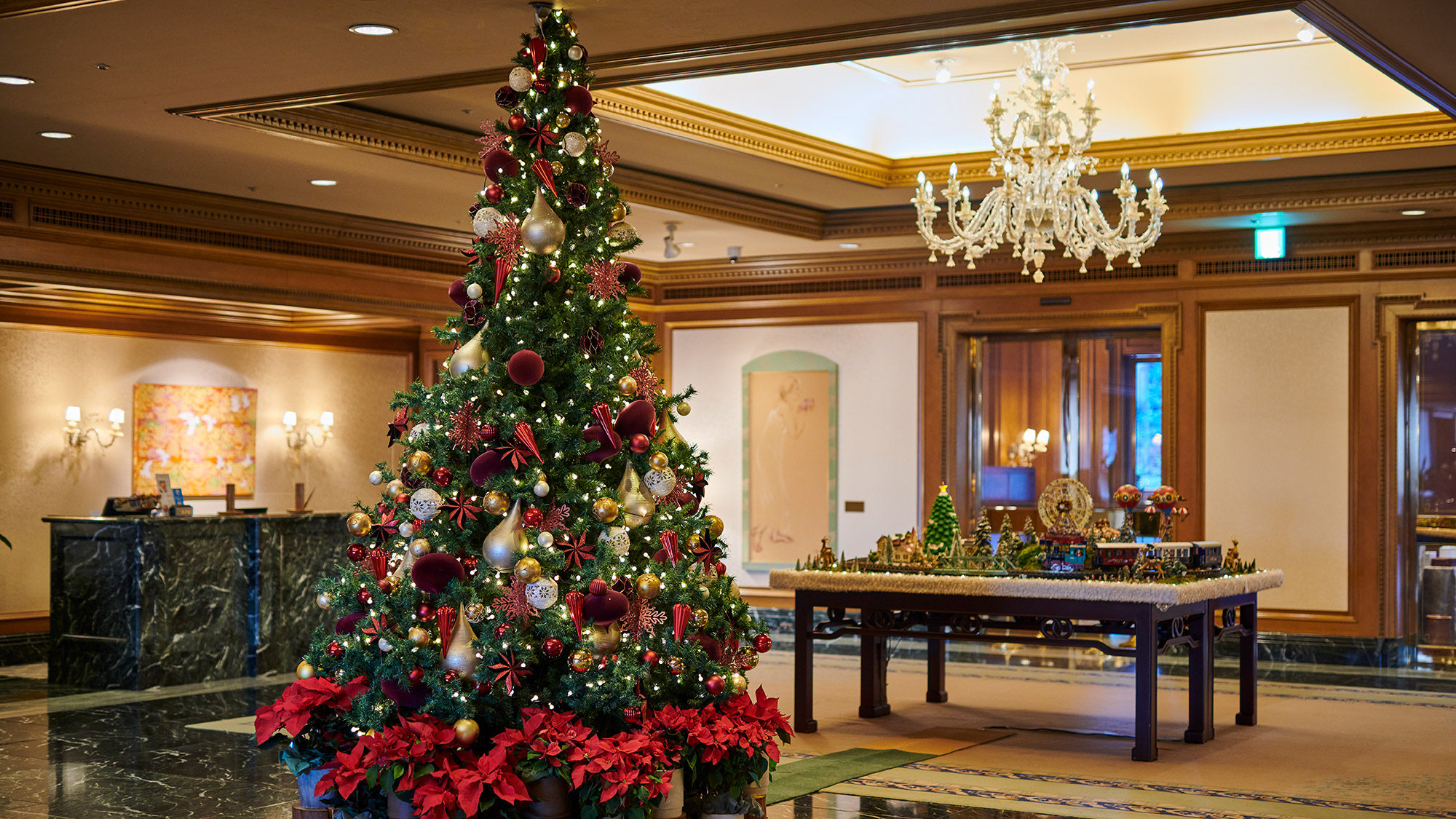 クリスマスのロビー