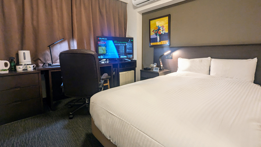 【禁煙】ダブルルーム〜ＶＯＤ視聴無料〜全館Ｗｉ−Ｆｉ設置♪