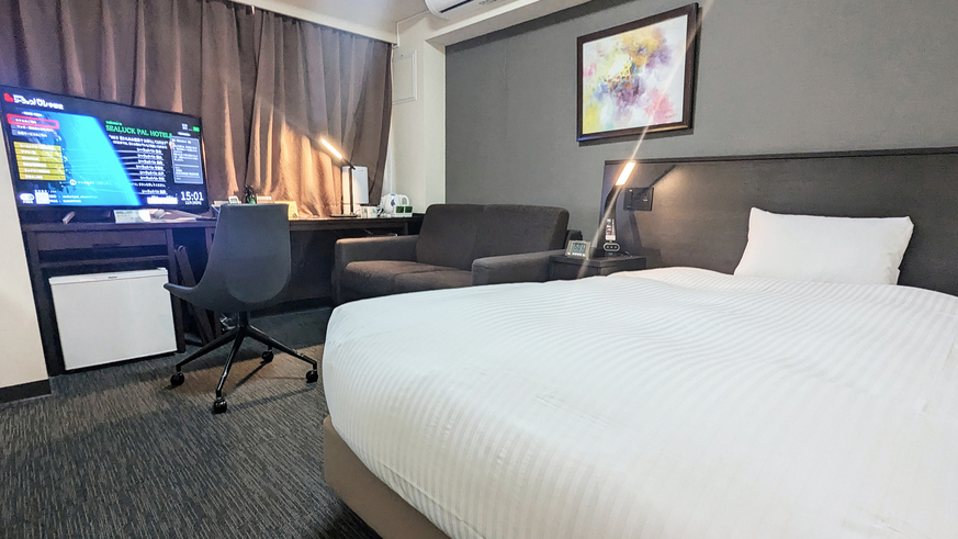 【禁煙】ツインルーム〜ＶＯＤ視聴無料〜全館Ｗｉ−Ｆｉ設置♪