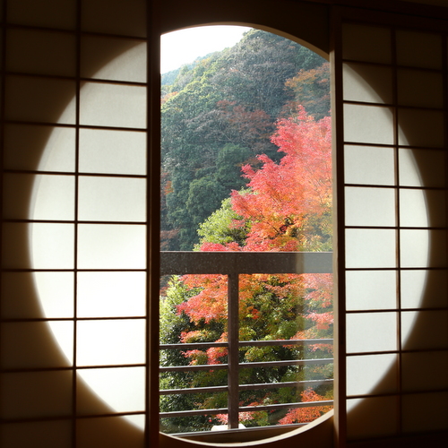 【聚楽第和室12+4畳】秋の景色