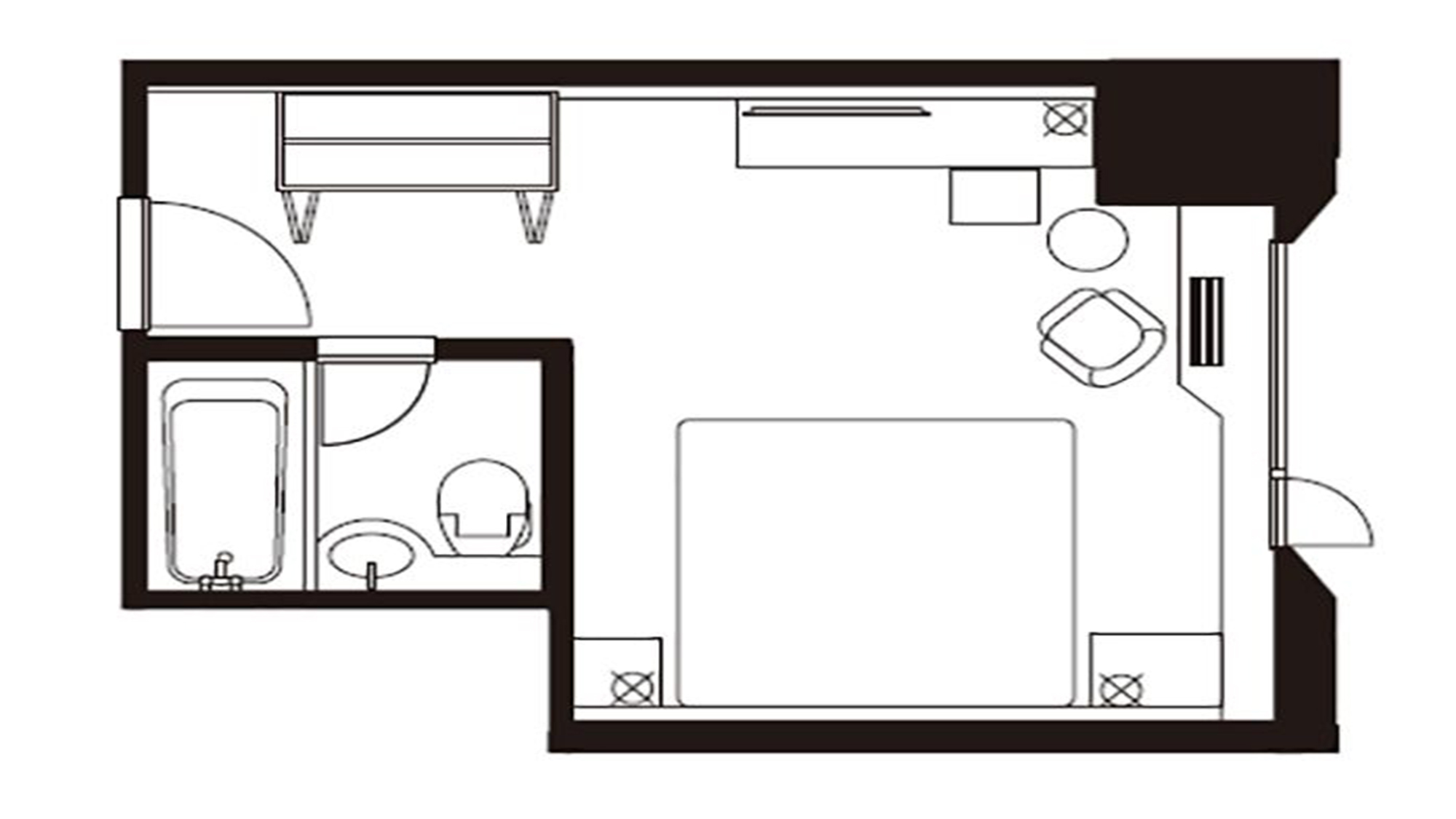 【東京タワー側】アッパーフロア スーペリアキング（24平米）
