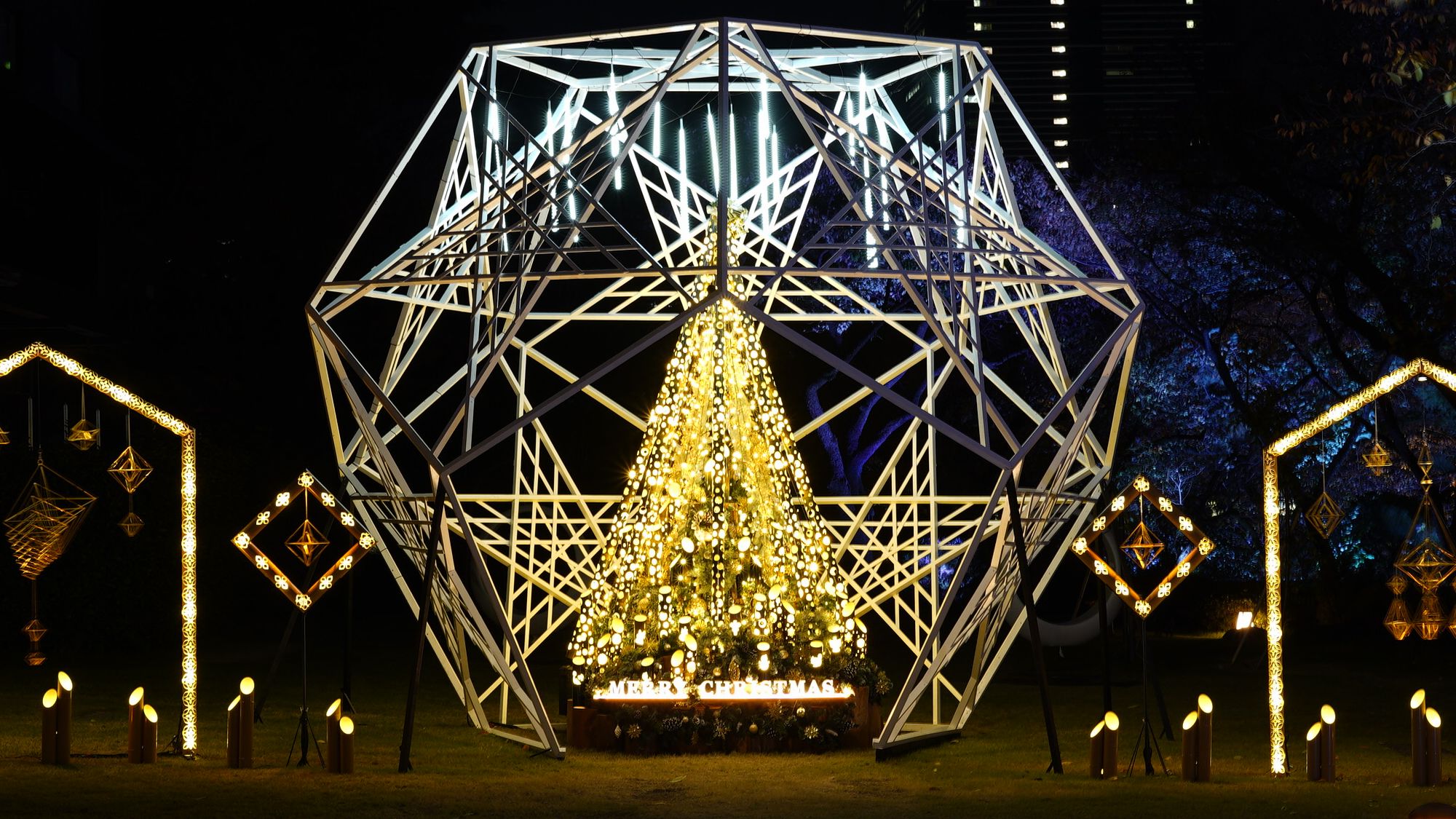 竹あかりクリスマスツリー　2024