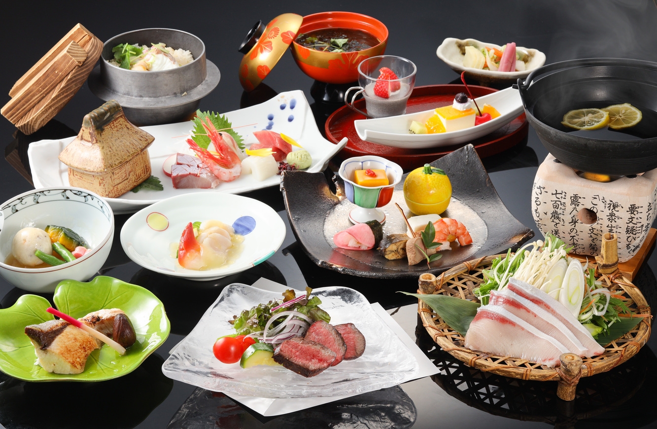 【一人旅応援♪1-2月お得な料金で】飛騨牛ローストビーフ×飛騨の汐鰤など☆☆1-2月「極味会席」