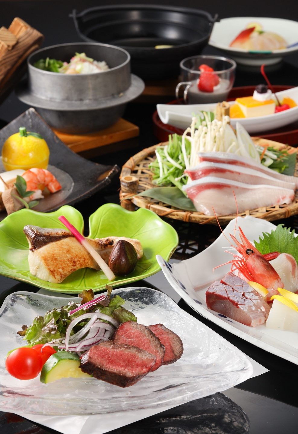 【一人旅応援♪1-2月お得な料金で】飛騨牛ローストビーフ×飛騨の汐鰤など☆☆1-2月「極味会席」