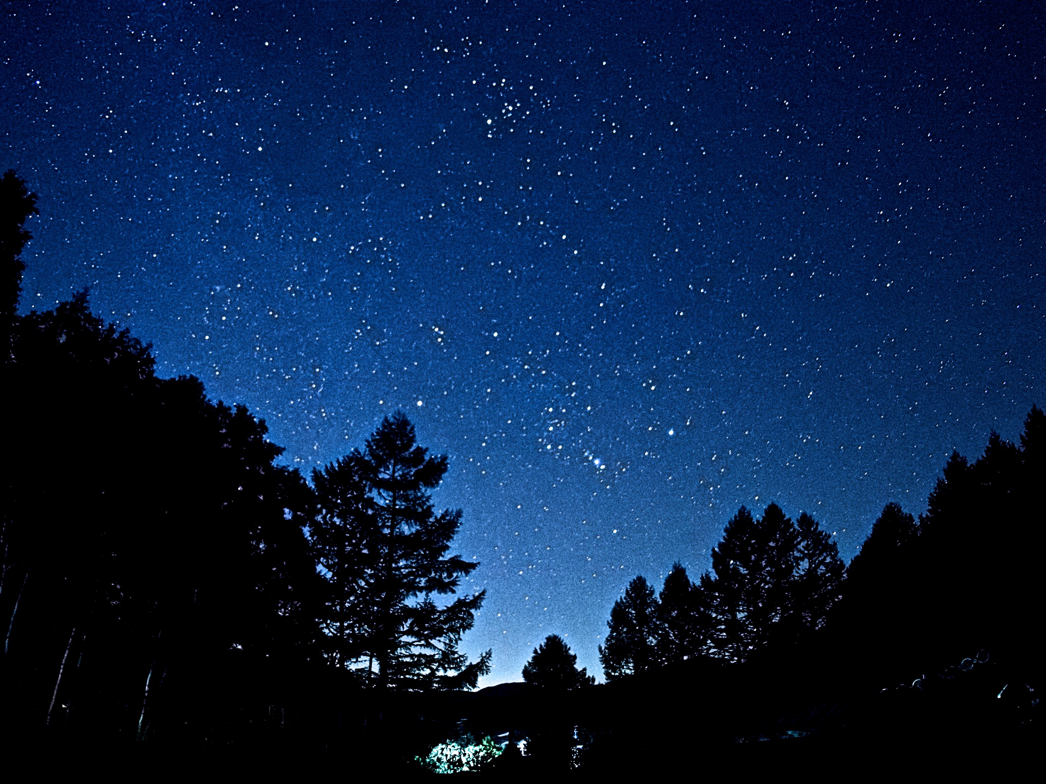 宿前から見える星空2