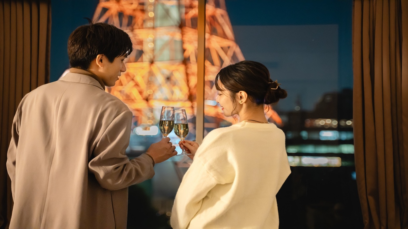 【東京タワー側確約】TOKYO NOEL 2025ークリスマスケーキ＆シャンパン付きー