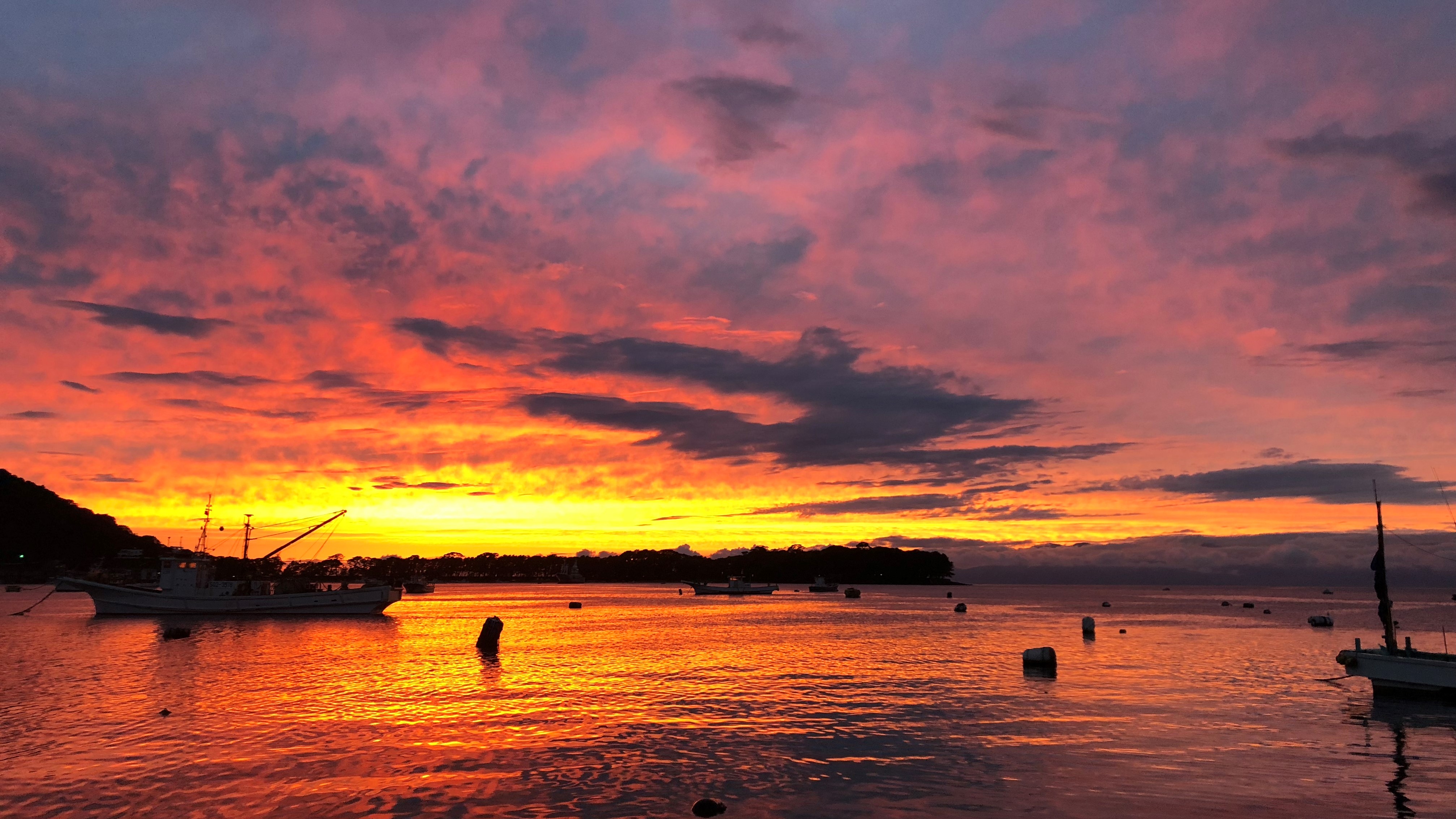 日本屈指の夕やけ