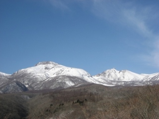 厳冬の那須岳と旭岳
