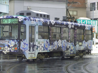 冬期間限定雪ミク電車