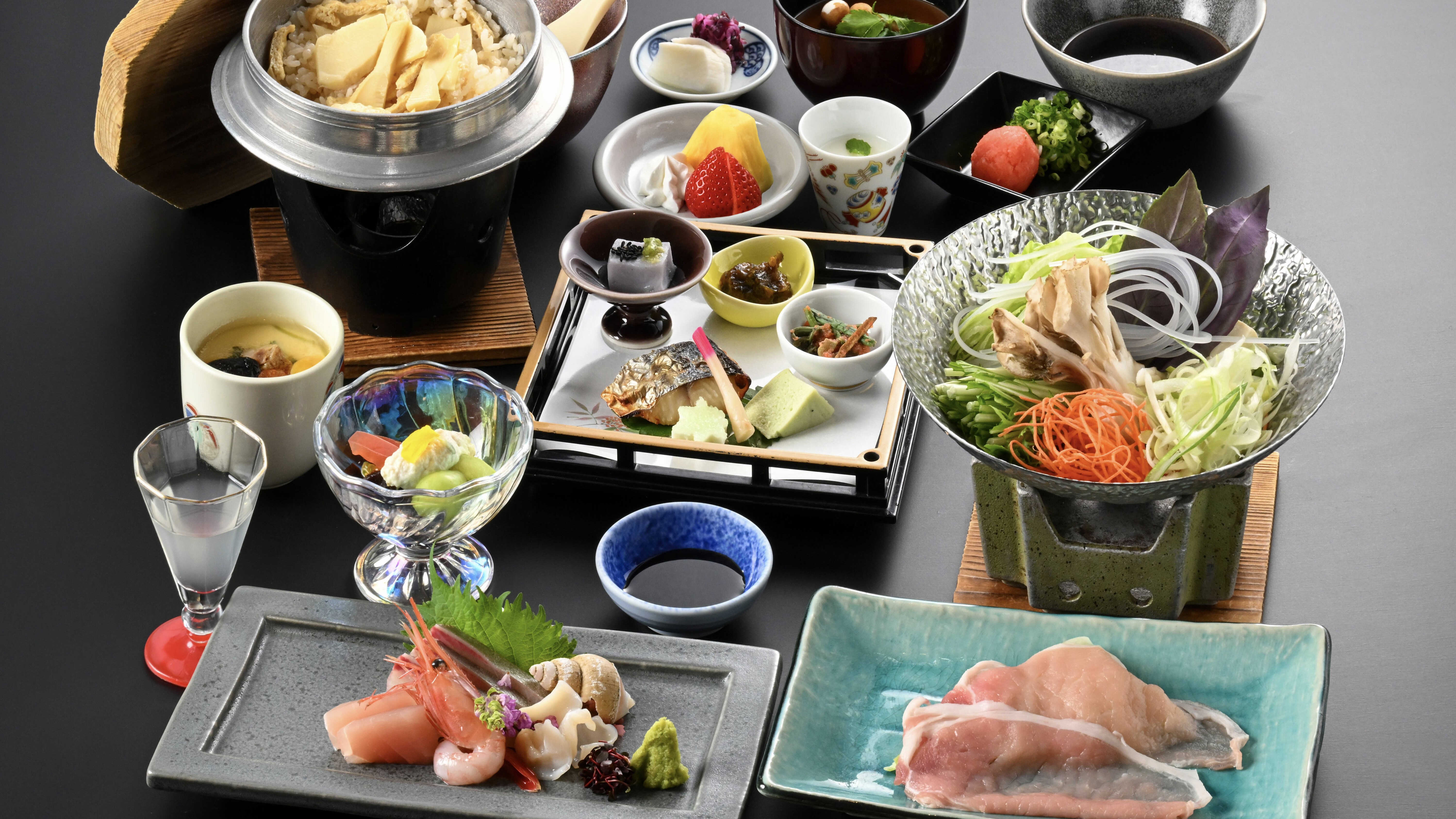 【お料理】量少なめ「あわづ会席」（イメージ）